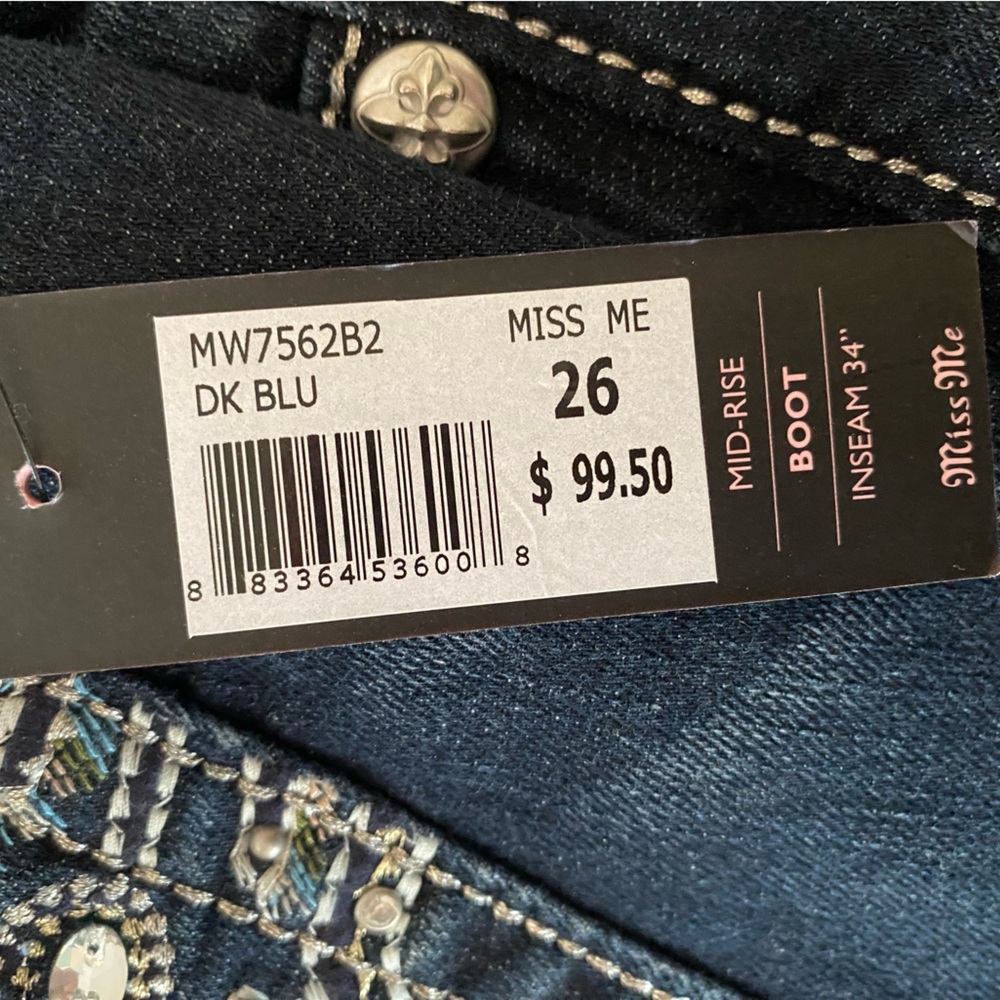 NWT Women’s 26 Miss Me Bootcut Jeans - Picture 6 of 7